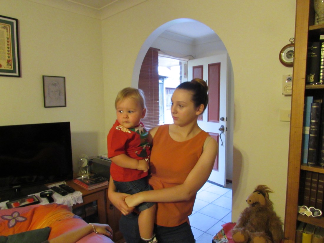 Little Lucas with Auntie Krystal