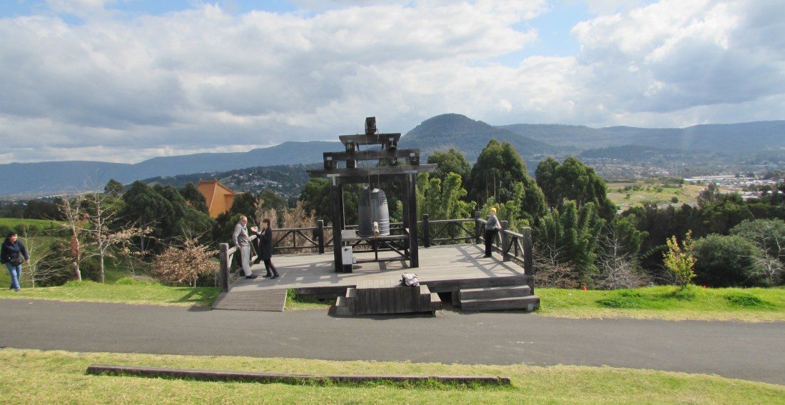 This is where the Gratitude Bell is. There is a great view from up there.